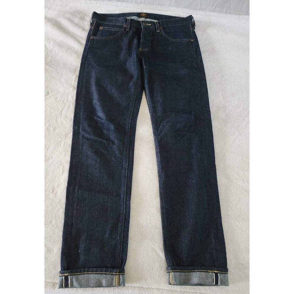 Lee Mens 101 Selvedge Blue Jeans Size 30x32 Woven in Japan